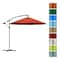 Pure Garden 10-Foot Offset Patio Umbrella with Cross Base, Orange 50-102-TC - alternate 5